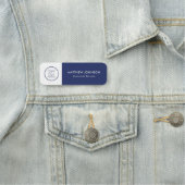 Étiquettes nominatives professionnelles bleues ave (En situation)