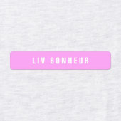 Étiquettes Noms de recherche modernes | Fer rose et violet (Design 2)