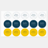 Étiquettes Noms d'école simples Couleurs Imperméables (Feuille)