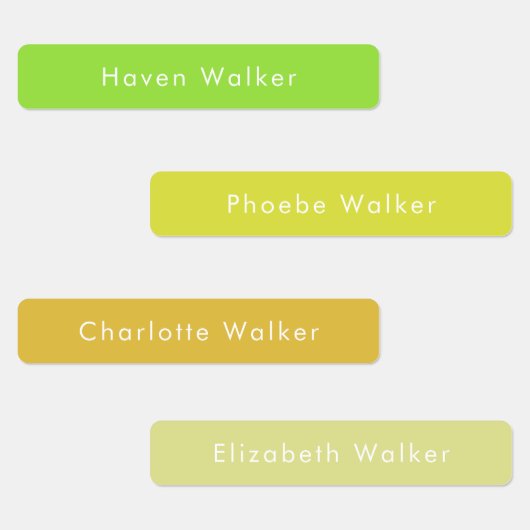 Étiquettes Noms Enfants Modernes Personnalisés étanches (Groupe)