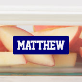 Étiquettes Noms étanches blancs sur plusieurs couleurs (Apposé)