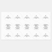 Étiquettes notaire agent signataire de prêt public ajouter le (Feuille)