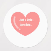 Étiquettes note d'amour (Design 2)