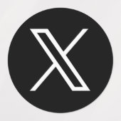 Étiquettes Nouvelle icône Twitter (Design 1)