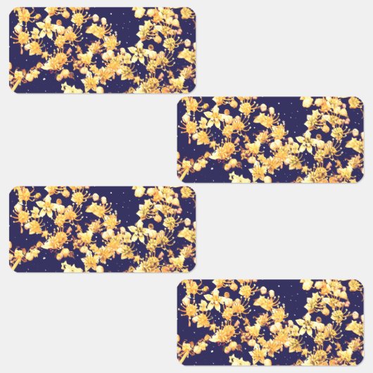 Étiquettes Nuit et or d'Hydrangea (Groupe)