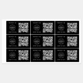 Étiquettes Numéro d'actif | QR Code Propriété de Business Bla (Feuille)