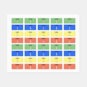 Étiquettes Numéro un chien (Feuille)