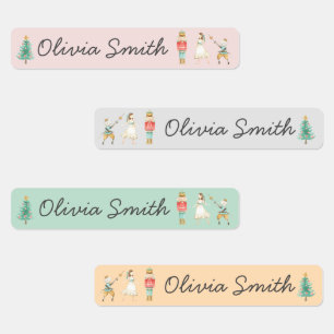 Étiquettes Nutcracker Christmas Day Care Nom de l'école