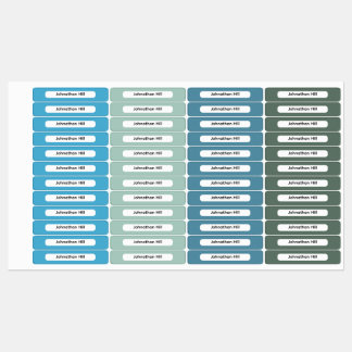 Étiquettes Ocean Color Palette Coastal Hue Name Organization 