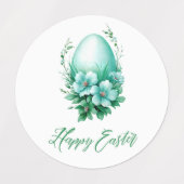 Étiquettes Oeuf de Pâques de charme - Illustration festive (Design 1)