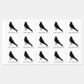 Étiquettes Oiseau canarien permanent (Feuille)
