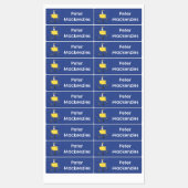 Étiquettes Oiseau de mer amusant entouré de dessins animés de (Feuille)