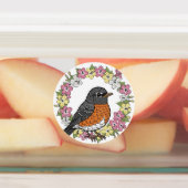 Étiquettes Oiseau Du Connecticut Mignonne Avec Mirabilis (Apposé)