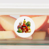 Étiquettes Oiseaux anagraires multicolores (Apposé)