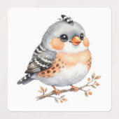 Étiquettes Oiseaux Mignons (Design 2)