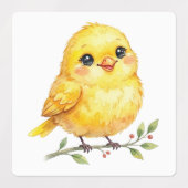 Étiquettes Oiseaux Mignons (Design 1)