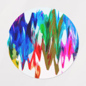 Étiquettes Ondes colorées (Design 2)