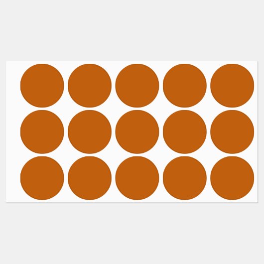 Étiquettes orange alliée (couleur solide) (Feuille)