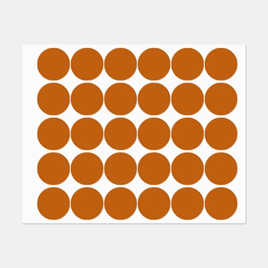 Étiquettes orange alliée (couleur solide) (Feuille)
