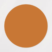 Étiquettes orange alliée (couleur solide) (Design 1)