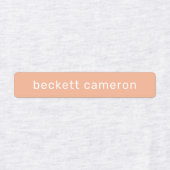 Étiquettes Orange Kids Nom Fer Sur Vêtements (Design 1)