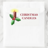 Étiquettes organisateurs de Noël - Bougies (Sac)