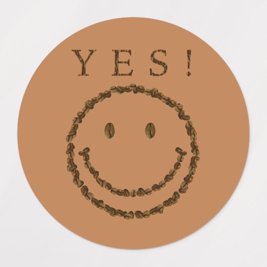 Étiquettes Oui Café ! (Design 1)