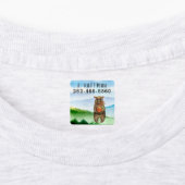 Étiquettes Ours aquarelle | Ajouter Votre Nom Enfants (Apposé)