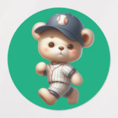 Étiquettes Ours de baseball 1 (Design 1)