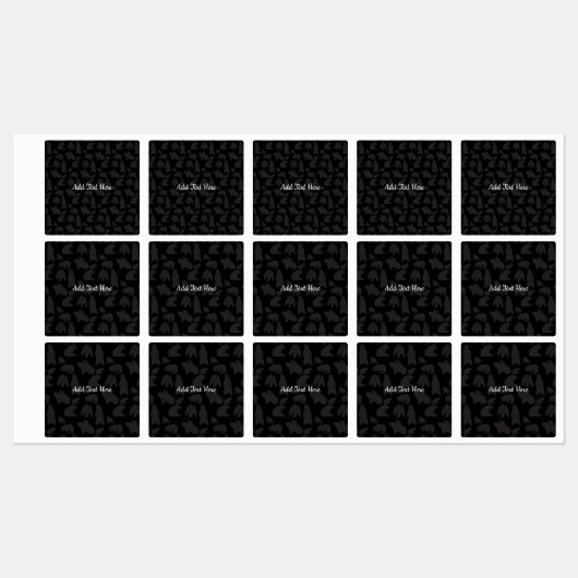 Étiquettes Ours noir (Feuille)