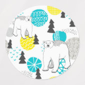 Étiquettes Ours polaire (Design 2)