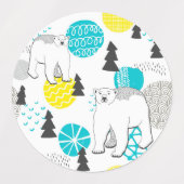 Étiquettes Ours polaire (Design 1)