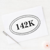 Étiquettes ovaux de frontière simples (Enveloppe)