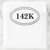 Étiquettes ovaux de frontière simples (Sac)