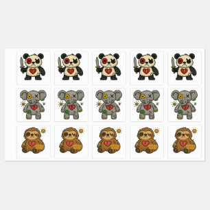 Étiquettes Pack d'autocollants Voodoo - Broken Hearts Crew Vo