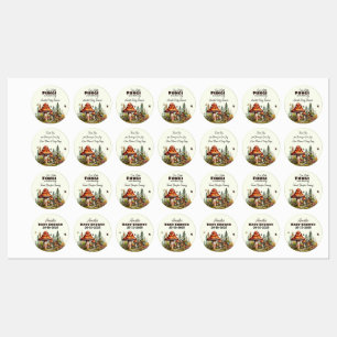 Étiquettes Pack de Baby shower Rustique de champignons de for