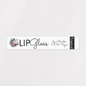 Étiquettes Packaging de la marque de gloss à lèvres Tropical (Design 2)