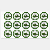 Étiquettes Pain & Beurre Pickets Plaid (Feuille)