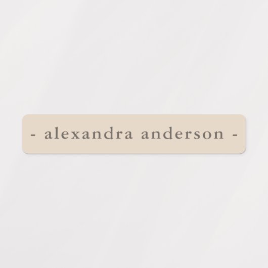 Étiquettes Palette couleur Boho moderne étanche Nom (Design 1)