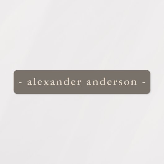 Étiquettes Palette couleur Boho moderne étanche Nom (Design 2)