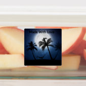 Étiquettes Palm trees in the moonlight (Apposé)