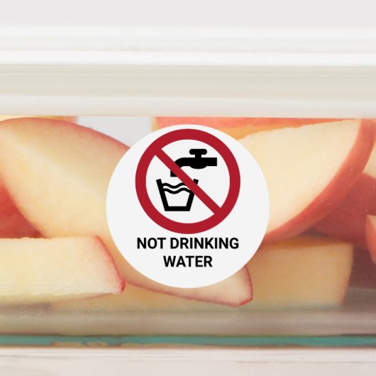 Étiquettes Panneau d'interdiction de l'eau potable (Apposé)