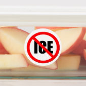 Étiquettes Panneau routier "Pas de GLACE" (Apposé)
