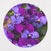 Étiquettes Pansies Return Address Labels (Design 1)