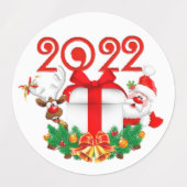Étiquettes papá Noel variadas para navidad (Design 2)