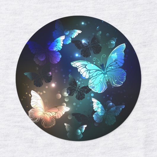 Étiquettes Papillon de nuit (Design 1)