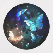 Étiquettes Papillon de nuit (Design 2)