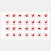 Étiquettes Papillon fait main avec l'amour produit personnali (Feuille)