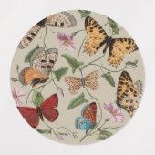 Étiquettes Papillon Moth Nature Collection Dessin (Design 2)