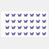 Étiquettes Papillon saphir à fleurs (Feuille)